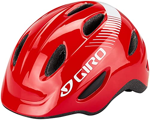 Giro Scamp MIPS Casco de Ciclismo Youth, Rojo Brillante, XS | 45-49cm