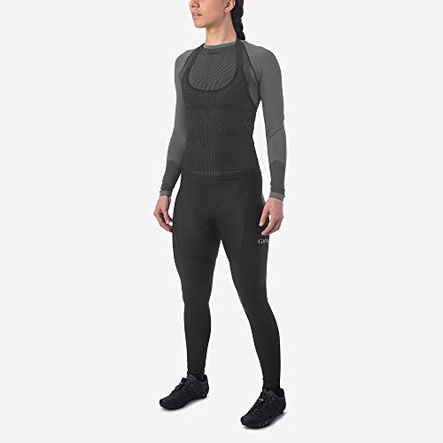 Giro W Chrono Expert Thermal Halter Bib Tight Ropa de Ciclismo, Negro, XL para Mujer