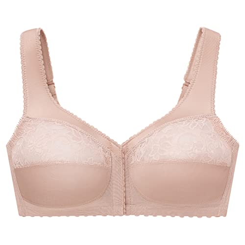 Glamorise Magic Lift Full Figure Support Front Close Bra, Sujetador Cotidiana para Mujer, Beige (Blush), 100B