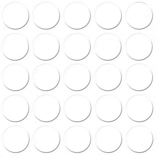 GleitGut Tapas autoadhesivas para muebles, diámetro de 14 mm, tapas de tornillos (blanco frío)