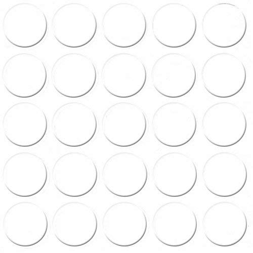 GleitGut Tapas autoadhesivas para muebles, diámetro de 14 mm, tapas de tornillos (blanco frío)
