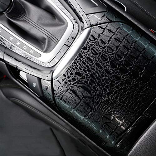 Glitter Diamond Sparkle Vinyl Wrap Wrap Wrap Wrapping Foil Pegatina Pegatina Bike Console Computer Ordenador portátil (Color Name : Black Crocodile)