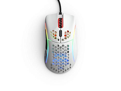 Glorious PC Gaming Race Model D- Gaming Raton configurable (Model D-, raton gaming con cable, Blanco Brillante)