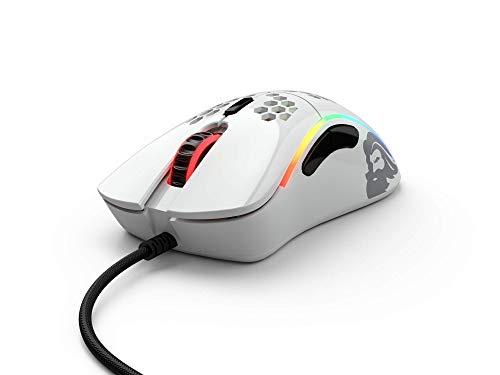 Glorious PC Gaming Race Model D- Gaming Raton configurable (Model D-, raton gaming con cable, Blanco Brillante)