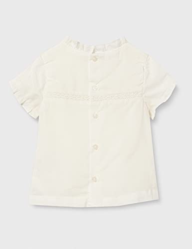 Gocco Blusa ROMANTICA Camisa, Blanco Roto, 6/9 Meses para Bebés