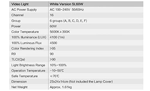 Godox sl-60 W 5600 K 60 W alta potencia LED luz video inalámbrico mando a distancia (el equipo de control remoto no está incluido) con Bowens Mount para Video Foto Studio photografia grabación versión