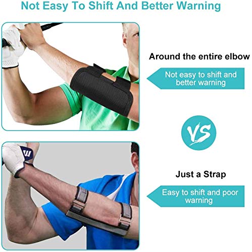 Golf Training Aid, Golf Elbow Brace, Golf Swing Trainer Elbow Training Aid Ayuda Golf Swing Trainer Aid Golf Swing Golf Swing Entrenamiento para principiantes Entrenamiento con notificaciones Tok Tok