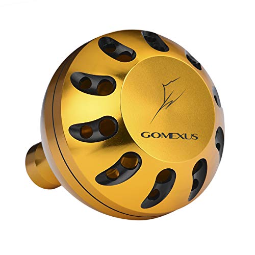 GOMEXUS Aluminio Pomo Carrete para Shimano Biomaster SW Twin Power SW Bull's Eye Perilla Carretes de Pesca Spinning Directo, Daiwa BG Penn Spinfisher Instalación de Perforación 45mm