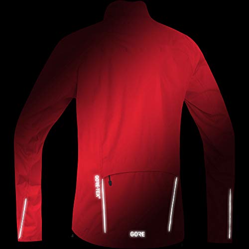 GORE WEAR C3 Chaqueta de hombre GORE-TEX, S, rojo