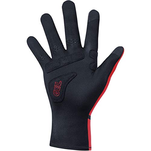 GORE WEAR C3 Stretch Guantes GORE-TEX INFINIUM, 7, Negro/Rojo