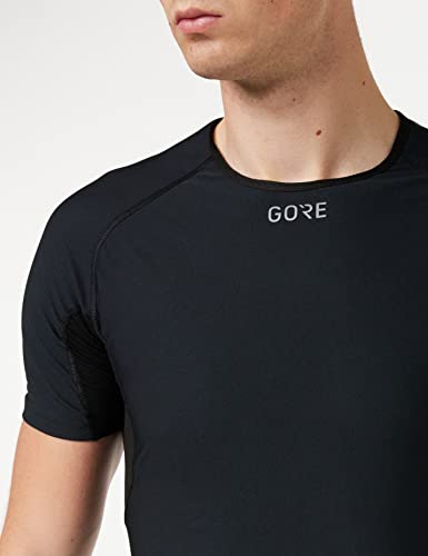 GORE Wear Camiseta interior cortavientos de hombre, L, Negro, 100024