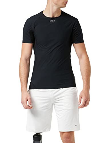 GORE Wear Camiseta interior cortavientos de hombre, L, Negro, 100024