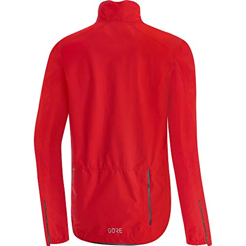 GORE WEAR Chaqueta de ciclismo para hombre, GORE-TEX PACLITE, L, Rojo