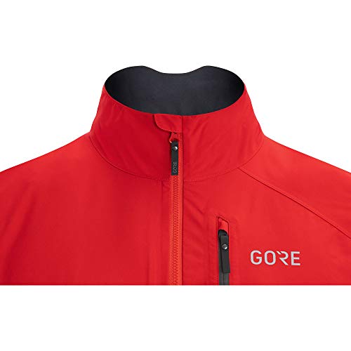 GORE WEAR Chaqueta de ciclismo para hombre, GORE-TEX PACLITE, L, Rojo