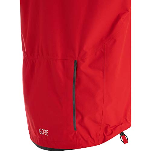 GORE WEAR Chaqueta de ciclismo para hombre, GORE-TEX PACLITE, L, Rojo