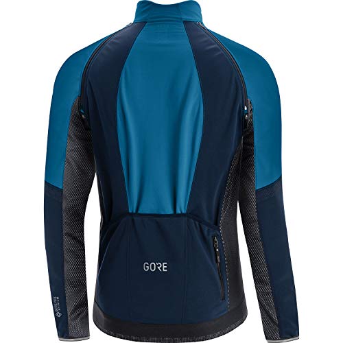 GORE WEAR Chaqueta de ciclismo Phantom para hombre, GORE-TEX INFINIUM, M, Azul cobalto/Azul marino