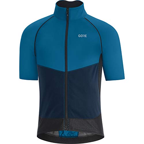 GORE WEAR Chaqueta de ciclismo Phantom para hombre, GORE-TEX INFINIUM, M, Azul cobalto/Azul marino