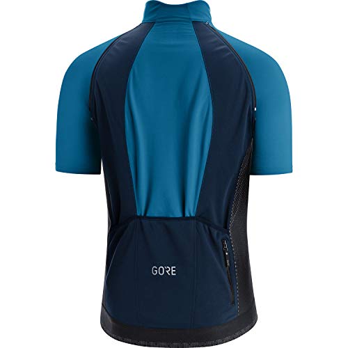 GORE WEAR Chaqueta de ciclismo Phantom para hombre, GORE-TEX INFINIUM, M, Azul cobalto/Azul marino