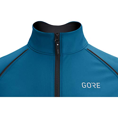 GORE WEAR Chaqueta de ciclismo Phantom para hombre, GORE-TEX INFINIUM, M, Azul cobalto/Azul marino