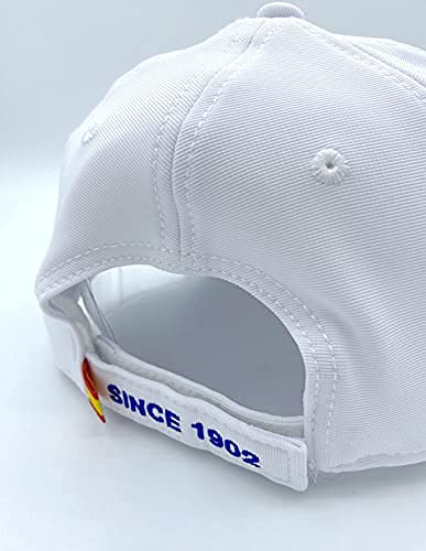 Gorra Real Madrid junior blanco primer equipo escudo Colores Originales - Producto bajo licencia