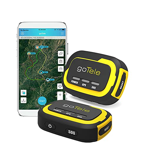 goTele Off-Grid al Aire Libre Tiempo Real GPS Seguimiento Faro, Texto y Seguimiento de ubicación en su teléfono sin Servicio de Red (2 Packs)