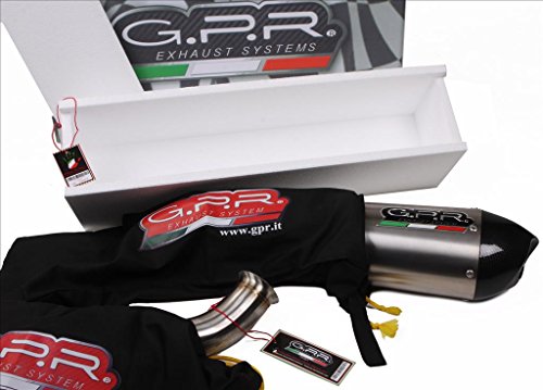 Gpr desagüe Terminal – Rieju Marathon 125 2008/10 homologated Full Exhaust System with Catalyst by Gpr Exhaust Systems Furore negro Line