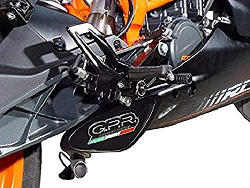 GPR Italia Escape homologado con tubo de conexión para RC 125 2014/16 (Sottomotore/under engine)