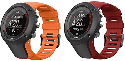 Gransho Compatible con Suunto Ambit3 Peak/Ambit 2 / Ambit 1 Correa de Reloj, Banda de Reemplazo Silicona Suave Sports Pulsera (Pattern 2+Pattern 3)