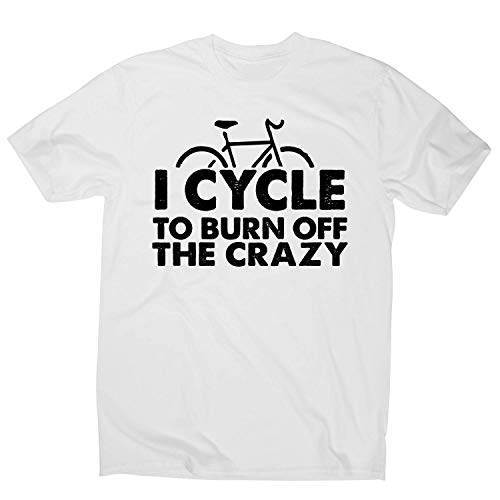 Graphic Gear Cycle to Burn Off - Camiseta para hombre Blanco blanco 3XL