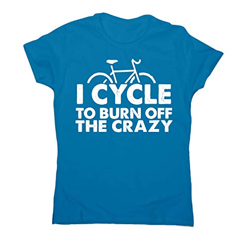 Graphic Gear Cycle to Burn Off - Camiseta para mujer Azul zafiro S