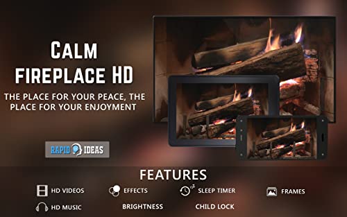 GRATIS Calm Fireplace HD: disfrute del invierno con una hermosa chimenea caliente en las vacaciones de Navidad en su televisor HDR 4K, TV 8K y dispositivos de fuego como fondo de pantalla y tema para