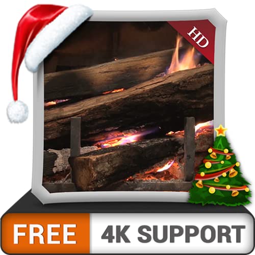 GRATIS Calm Fireplace HD: disfrute del invierno con una hermosa chimenea caliente en las vacaciones de Navidad en su televisor HDR 4K, TV 8K y dispositivos de fuego como fondo de pantalla y tema para