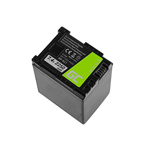 Green Cell® BP-808 BP-807 BP-828 Batería para Canon HF G10 M30 M31 M32 M36 M41 S10 M300 M400 S200 VIXIA FS10 HF M30 M40 S21 XA10 LEGRIA HF20 HF200 HG30 Cámara, Full Decoded (2250mAh 7.4V)