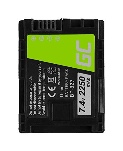 Green Cell® BP-808 BP-807 BP-828 Batería para Canon HF G10 M30 M31 M32 M36 M41 S10 M300 M400 S200 VIXIA FS10 HF M30 M40 S21 XA10 LEGRIA HF20 HF200 HG30 Cámara, Full Decoded (2250mAh 7.4V)