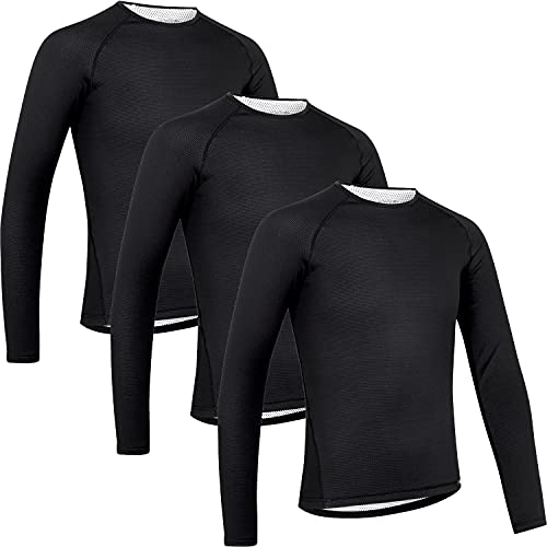 GripGrab Camiseta Interior Térmica Manga Larga para Ciclismo Running Ski y Deportes en Invierno Transpirable Anti Olor, Unisex Adulto, Azul Marino, M