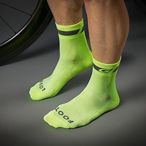 GripGrab Multipack Giftbox Classic Regular Cut Summer Cycling Socks Pack of 3 Bicycle Road Mountain Bike Indoor Spinning, amarillo neón, m (41-44)