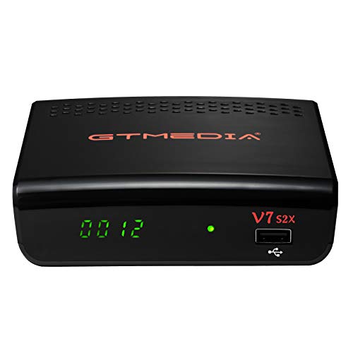 GT MEDIA V7S2X Decodificador Satelite HD con Antenna WiFi USB, DVB-S/S2/S2X, Full HD 1080p H.264, Soporte Multi-stream/T2MI USB PVR Receptor Satelite para 19.2E