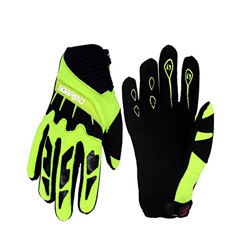 Gtopart - Guantes transpirables para niño, 50 g, para ciclismo o patines, color verde, tamaño medium