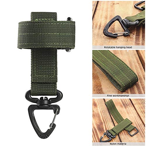 Guante multiusos Globo Globo militar Guantes tácticos al aire libre Cuerda de escalada Hebilla de almacenamiento Ajuste Guante Camping Hebilla colgante EDC Artilugio (Color : Khaki)