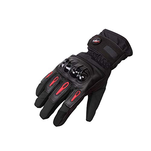 Guantes de Moto Invierno, Impermeables y Resistentes al Viento, Pantalla Táctil Touch Guantes para Motocicleta, Senderismo de Invierno y Deportes al Aire Libre - M/L/XL