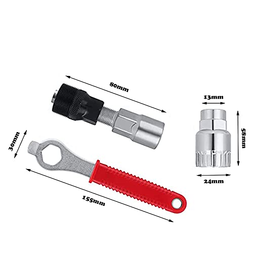 Guanyj Extractor Manivela Bicicleta con Llave de 16 cm Bicicleta y Herramienta Pedalier Herramienta Bicicleta Multifuncional Herramientas Manivela Adecuado para Quitar la Manivela de la Bicicleta