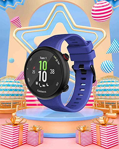 GVFM Correa Compatible con Garmin Forerunner 45, Pulsera Deportiva de Silicona de Repuesto para Forerunner 45 y Swim 2 (Azul)