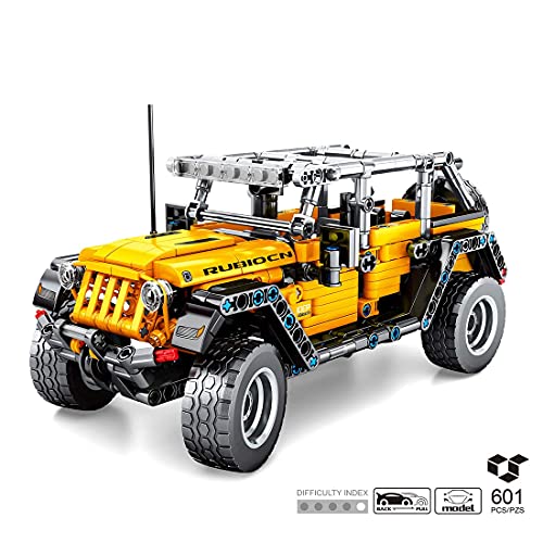 GXQRHQ Technology Car Building Blocks, Kit de Modelo de Coche Retro Pull Back, Coleccionable Exclusivo, Bloques de sujeción de 601 Piezas compatibles con Lego