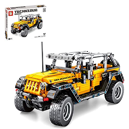 GXQRHQ Technology Car Building Blocks, Kit de Modelo de Coche Retro Pull Back, Coleccionable Exclusivo, Bloques de sujeción de 601 Piezas compatibles con Lego