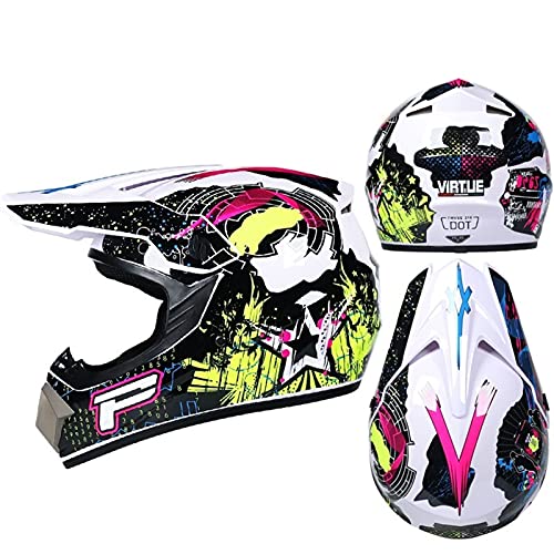 gzcfesbn Motocicleta Kask Cross Helmets Cascos compatibles con Motocross Child Kaski Motocyklowe ahgzc (Color : NO2, Size : XL)