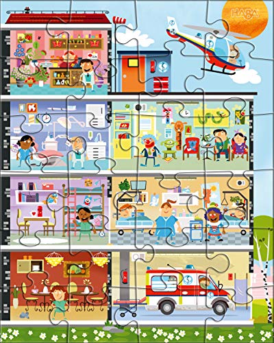 HABA-304283 Puzzles Pequeño Hospital puzle infantil, Multicolor (304283)