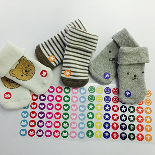 Haberdashery Online Stickers para emparejar Calcetines - Modelo 1 Niño