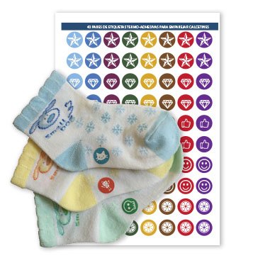 Haberdashery Online Stickers para emparejar Calcetines - Modelo 3 Junior