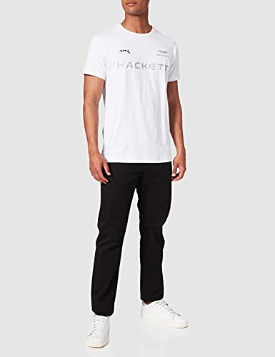 Hackett London Amr Hackett tee Camiseta, Blanco 800, XXL para Hombre