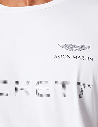 Hackett London Amr Hackett tee Camiseta, Blanco 800, XXL para Hombre